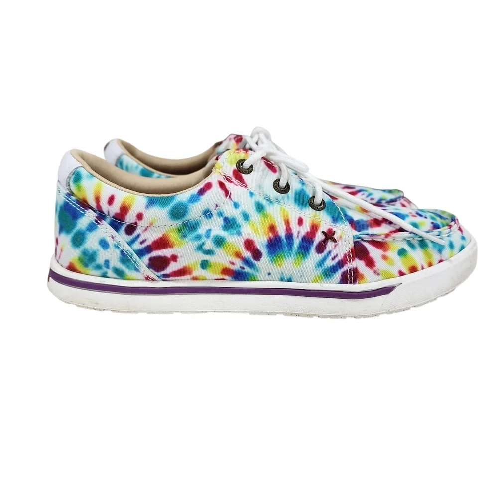 TWISTED X  TIE-DYE LACE-UP SNEAKERS